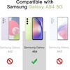 image:imageJETech 3 in 1 Case for Samsung Galaxy A54 AntiYellowing Clear  2 Tempered Glass Screen Protectors Shockproof Bumper Phone CoverClear