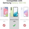 image:imageJETech 3 in 1 Case for Samsung Galaxy A54 AntiYellowing Clear  2 Tempered Glass Screen Protectors Shockproof Bumper Phone CoverLime