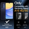 image:imageJETech 3 in 1 Matte Case for Samsung Galaxy A15 Black  2 Tempered Glass Screen Protectors Camera Lens Protection Translucent Frosted Phone CoverNavy