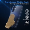 image:imageJETech 3 in 1 Matte Case for Samsung Galaxy A15 Black  2 Tempered Glass Screen Protectors Camera Lens Protection Translucent Frosted Phone CoverNavy