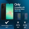 image:imageJETech 3 in 1 Matte Case for Samsung Galaxy A26 Black  2 Tempered Glass Screen Protectors Camera Lens Protection Translucent Frosted Phone CoverBlack