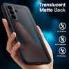image:imageJETech 3 in 1 Matte Case for Samsung Galaxy A26 Black  2 Tempered Glass Screen Protectors Camera Lens Protection Translucent Frosted Phone CoverBlack
