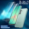 image:imageJETech 3 in 1 Matte Case for Samsung Galaxy A26 Black  2 Tempered Glass Screen Protectors Camera Lens Protection Translucent Frosted Phone CoverMint