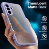 image:imageJETech 3 in 1 Matte Case for Samsung Galaxy A36 Black  2 Tempered Glass Screen Protectors Camera Lens Protection Translucent Frosted Phone CoverLavender