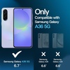 image:imageJETech 3 in 1 Matte Case for Samsung Galaxy A36 Black  2 Tempered Glass Screen Protectors Camera Lens Protection Translucent Frosted Phone CoverLavender