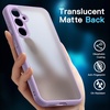 image:imageJETech 3 in 1 Matte Case for Samsung Galaxy S23 FE Black  2 Tempered Glass Screen Protectors Camera Lens Protection Translucent Frosted Phone CoverLilac