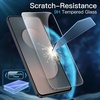 image:imageJETech 3 in 1 Matte Case for Samsung Galaxy S25 FE Black  2 Tempered Glass Screen Protectors Camera Lens Protection Translucent Frosted Phone CoverBlack