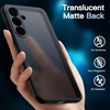 image:imageJETech 3 in 1 Matte Case for Samsung Galaxy S25 FE Black  2 Tempered Glass Screen Protectors Camera Lens Protection Translucent Frosted Phone CoverBlack