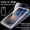 image:imageJETech 3 in 1 Matte Case for Samsung Galaxy S25 FE Black  2 Tempered Glass Screen Protectors Camera Lens Protection Translucent Frosted Phone CoverBlack