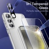 image:imageJETech 5 in 1 Case for Samsung Galaxy S24 AntiYellowing Clear  2 Tempered Glass Screen Protectors 2 Camera Lens Protectors Shockproof Bumper Phone CoverClear
