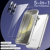 image:imageJETech 5 in 1 Case for Samsung Galaxy S24 AntiYellowing Clear  2 Tempered Glass Screen Protectors 2 Camera Lens Protectors Shockproof Bumper Phone CoverClear