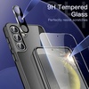 image:imageJETech 5 in 1 Case for Samsung Galaxy S24 AntiYellowing Clear  2 Tempered Glass Screen Protectors 2 Camera Lens Protectors Shockproof Bumper Phone CoverBlack