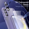 image:imageJETech 5 in 1 Case for Samsung Galaxy S24 AntiYellowing Clear  2 Tempered Glass Screen Protectors 2 Camera Lens Protectors Shockproof Bumper Phone CoverCobalt Violet