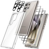 image:imageJETech 5 in 1 Case for Samsung Galaxy S24 AntiYellowing Clear  2 Tempered Glass Screen Protectors 2 Camera Lens Protectors Shockproof Bumper Phone CoverClear