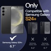 image:imageJETech 5 in 1 Case for Samsung Galaxy S24 AntiYellowing Clear  2 Tempered Glass Screen Protectors 2 Camera Lens Protectors Shockproof Bumper Phone CoverBlack