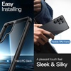 image:imageJETech 5 in 1 Case for Samsung Galaxy S25 AntiYellowing Clear  2 Tempered Glass Screen Protectors 2 Camera Lens Protectors Shockproof Bumper Phone CoverTitanium Black