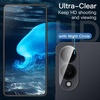 image:imageJETech 5 in 1 Case for Samsung Galaxy S25 AntiYellowing Clear  2 Tempered Glass Screen Protectors 2 Camera Lens Protectors Shockproof Bumper Phone CoverBlack