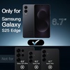 image:imageJETech 5 in 1 Case for Samsung Galaxy S25 AntiYellowing Clear  2 Tempered Glass Screen Protectors 2 Camera Lens Protectors Shockproof Bumper Phone CoverBlack