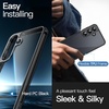 image:imageJETech 5 in 1 Case for Samsung Galaxy S25 AntiYellowing Clear  2 Tempered Glass Screen Protectors 2 Camera Lens Protectors Shockproof Bumper Phone CoverBlack
