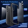 image:imageJETech 5 in 1 Matte Case for Samsung Galaxy S23 Plus Black  2 Tempered Glass Screen Protectors 2 Camera Lens Protectors Translucent Back Protective Phone CoverBlack