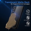 image:imageJETech 5 in 1 Matte Case for Samsung Galaxy S23 Plus Black  2 Tempered Glass Screen Protectors 2 Camera Lens Protectors Translucent Back Protective Phone CoverBlack