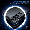 image:imageJETech 5 in 1 Matte Case for Samsung Galaxy S23 Plus Black  2 Tempered Glass Screen Protectors 2 Camera Lens Protectors Translucent Back Protective Phone CoverBlack