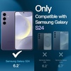 image:imageJETech 5 in 1 Matte Case for Samsung Galaxy S24 Plus Black  2 Tempered Glass Screen Protectors 2 Camera Lens Protectors Translucent Back Protective Phone CoverCobalt Violet