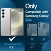 image:imageJETech 5 in 1 Matte Case for Samsung Galaxy S24 Plus Black  2 Tempered Glass Screen Protectors 2 Camera Lens Protectors Translucent Back Protective Phone CoverSilver
