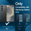 image:imageJETech 5 in 1 Matte Case for Samsung Galaxy S24 Plus Black  2 Tempered Glass Screen Protectors 2 Camera Lens Protectors Translucent Back Protective Phone CoverBlack