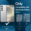 image:imageJETech 5 in 1 Matte Case for Samsung Galaxy S24 Plus Black  2 Tempered Glass Screen Protectors 2 Camera Lens Protectors Translucent Back Protective Phone CoverSilver