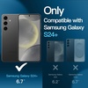 image:imageJETech 5 in 1 Matte Case for Samsung Galaxy S24 Plus Black  2 Tempered Glass Screen Protectors 2 Camera Lens Protectors Translucent Back Protective Phone CoverBlack