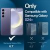 image:imageJETech 5 in 1 Matte Case for Samsung Galaxy S24 Plus Black  2 Tempered Glass Screen Protectors 2 Camera Lens Protectors Translucent Back Protective Phone CoverCobalt Violet