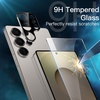 image:imageJETech 5 in 1 Matte Case for Samsung Galaxy S25 Plus Black  2 Tempered Glass Screen Protectors 2 Camera Lens Protectors Translucent Back Protective Phone CoverTitanium Gray