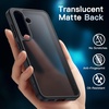 image:imageJETech 5 in 1 Matte Case for Samsung Galaxy S25 Plus Black  2 Tempered Glass Screen Protectors 2 Camera Lens Protectors Translucent Back Protective Phone CoverBlack