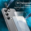 image:imageJETech 5 in 1 Matte Case for Samsung Galaxy S25 Plus Black  2 Tempered Glass Screen Protectors 2 Camera Lens Protectors Translucent Back Protective Phone CoverSilver Shadow
