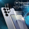 image:imageJETech 5 in 1 Matte Case for Samsung Galaxy S25 Plus Black  2 Tempered Glass Screen Protectors 2 Camera Lens Protectors Translucent Back Protective Phone CoverTitanium Silverblue
