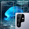 image:imageJETech 5 in 1 Matte Case for Samsung Galaxy S25 Plus Black  2 Tempered Glass Screen Protectors 2 Camera Lens Protectors Translucent Back Protective Phone CoverTitanium Silverblue