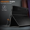 image:imageJETech Business Case Cover for Galaxy Tab S10 PlusS9 Plus 124 Black  PU Leather Design S Pen Holder amp Pocket MultiAngle ViewingBlack