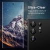 image:imageJETech Camera Lens Protector for Galaxy S23 Ultra Phantom Black 1 Set  9H Tempered Glass Metal Individual Ring Cover HD ClearPhantom Black