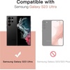 image:imageJETech Camera Lens Protector for Galaxy S23 Ultra Phantom Black 1 Set  9H Tempered Glass Metal Individual Ring Cover HD ClearPhantom Black