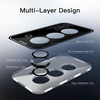 image:imageJETech Camera Lens Protector for Galaxy S23S23 Phantom Black 1 Set  9H Tempered Glass Metal Individual Ring Cover HD ClearPhantom Black