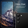 image:imageJETech Camera Lens Protector for Galaxy S23S23 Phantom Black 1 Set  9H Tempered Glass Metal Individual Ring Cover HD ClearPhantom Black