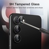 image:imageJETech Camera Lens Protector for Galaxy S23S23 Phantom Black 1 Set  9H Tempered Glass Metal Individual Ring Cover HD ClearPhantom Black