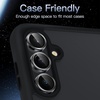 image:imageJETech Camera Lens Protector for Samsung Galaxy S23 FE Black 1 Set  9H Tempered Glass Metal Individual Ring Cover HD ClearBlack