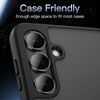 image:imageJETech Camera Lens Protector for Samsung Galaxy S24 FE Black 1 Set  9H Tempered Glass Metal Individual Ring Cover HD ClearBlack