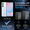 image:imageJETech Camera Lens Protector for Samsung Galaxy S24 FE Black 1 Set  9H Tempered Glass Metal Individual Ring Cover HD ClearBlue