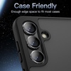 image:imageJETech Camera Lens Protector for Samsung Galaxy S24 Onyx Black 1 Set  9H Tempered Glass Metal Individual Ring Cover HD ClearOnyx Black