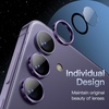 image:imageJETech Camera Lens Protector for Samsung Galaxy S24 Plus Onyx Black 1 Set  9H Tempered Glass Metal Individual Ring Cover HD ClearCobalt Violet