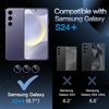 image:imageJETech Camera Lens Protector for Samsung Galaxy S24 Plus Onyx Black 1 Set  9H Tempered Glass Metal Individual Ring Cover HD ClearCobalt Violet