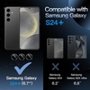 image:imageJETech Camera Lens Protector for Samsung Galaxy S24 Plus Onyx Black 1 Set  9H Tempered Glass Metal Individual Ring Cover HD ClearOnyx Black